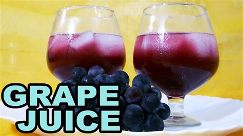 How To Make Homemade Grape Juice Summer Drink Recipe Youtube