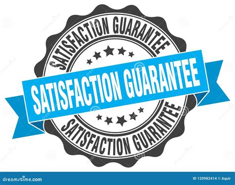 Satisfaction Guarantee Seal Stamp Stock Vector Illustration Of
