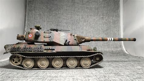 Stl File Amx M4 Mle 51 Frence Heavy Tank 🪖・3d Printer Model To