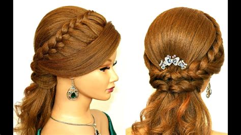 Easy Prom Hairstyle For Medium Long Hair Youtube