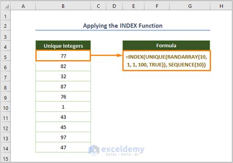 Random Number Generator In Excel With No Repeats 9 Methods