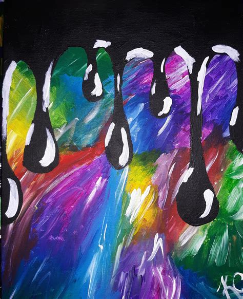 Abstract Drip Painting Etsy