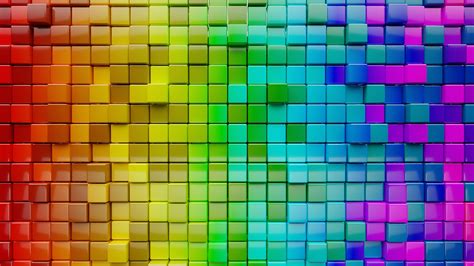 Colorful Cube Pattern Wallpaper Hd Artist 4k Wallpape