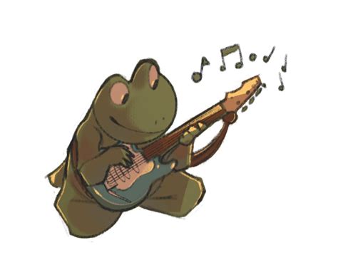 Frog Playing A Guitar By Lemondraw On Newgrounds