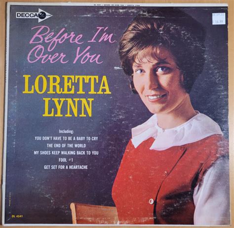 Loretta Lynn Before Im Over You 1967 Pinckneyville Pressing Vinyl Discogs