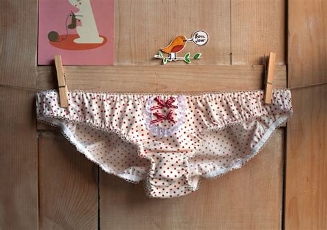Polka Dots Cotton Panties With Lace Trim And Small By Voilalevelo