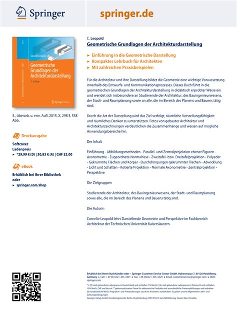Ferien in deutschland 2012 niveau a 2.pdf. (PDF) Geometrische Grundlagen der Architekturdarstellung