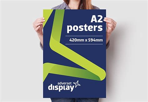 A2 Poster Printing Uk Colour Glossy And Laminated Adverset Display