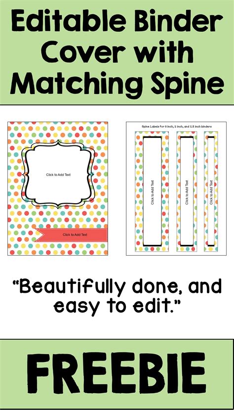 Student Binder Cover Templates