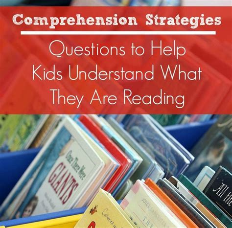 Questions To Help Kids Understand What They Are Reading Comprehension