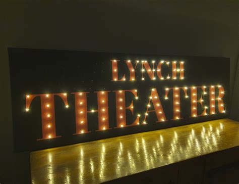 Huge Theater sign, Light up theater sign, Theater sign custom, Theater sign personalized 