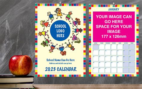School Fundraising Calendar Design E Calendars For Schools