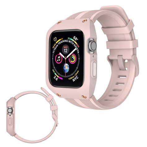 Apple Watch Series 5 44mm Silicone Watch Band Pink