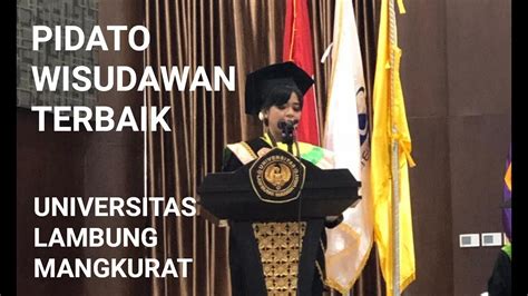 Pidato Sambutan Wisudawan Terbaik Universitas Lambung Mangkurat