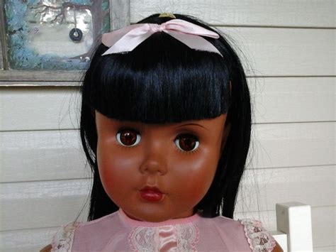 Black Nasco Walker Doll Playpal Type Doll 35 36 Vintage Dolls