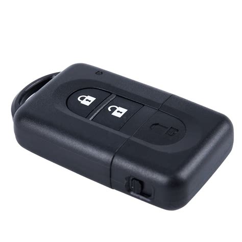 Pull the small slot on the back of the key fob to the left, then remove the emergency key from the end of the fob. 2 Button Remote Key FOB Case For NISSAN MICRA X-TRAIL ...