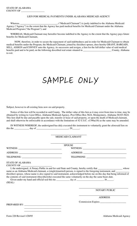 Form 220 Fill Out Sign Online And Download Printable Pdf Alabama