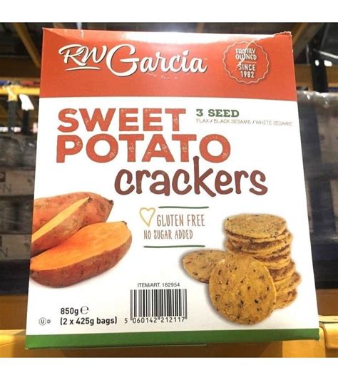 Rw Garcia 3 Seed Sweet Potato Crackers Gluten Free 850g Deliciously