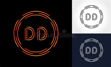 Initial Dd Letter Logo With Creative Modern Business Typography Vector