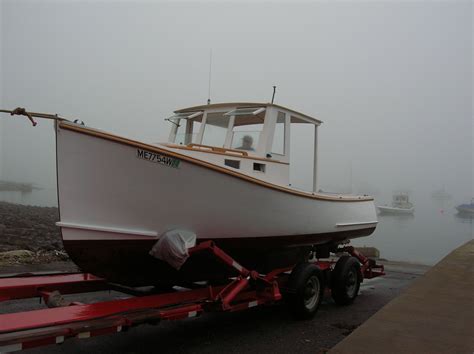 22 Foot Wooden Lobsterboat — Spike Wooden Boat Plans Model Boat