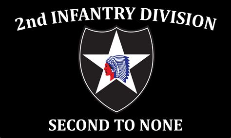 2nd Infantry Division 3x5 Flag 2nd Id Double Sided Us Etsy