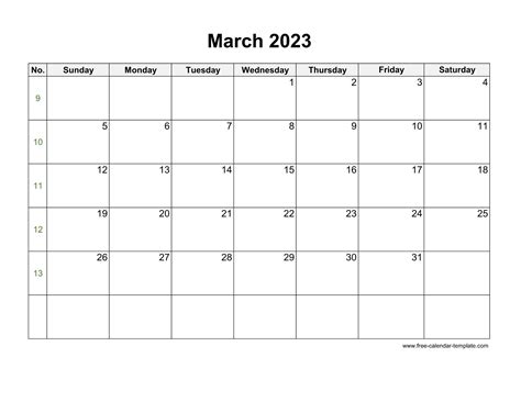 March Editable Calendar 2023 Printable Word Searches