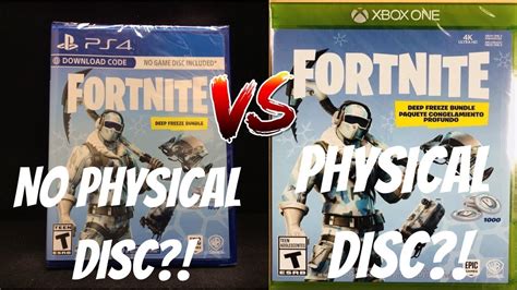 Comparing Boxed Copies Of Fortnite Deep Freeze Ps4 Vs Xbox One Fortnite Physical Disc Youtube