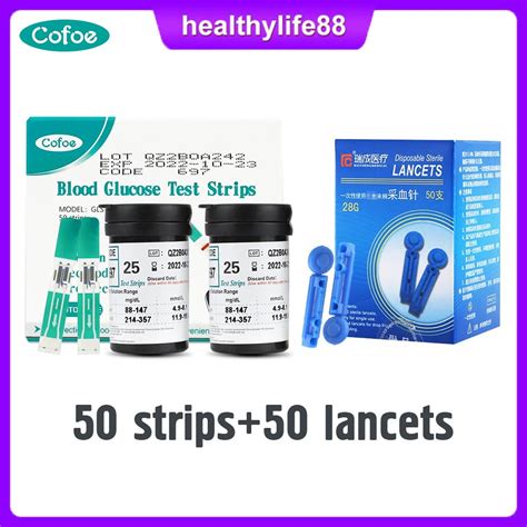 Cod Cofoe Glm Blood Glucose Set Test Strips And Lancets
