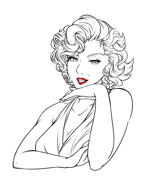 Marilyn Monroe Coloring Sheets