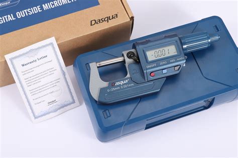 Dasqua 25 50mm 1 2 Inch Digital Micrometer Chronos Engineering Supplies