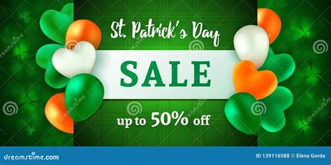 St Patrick S Day Sale Stock Vector Illustration Of Banner