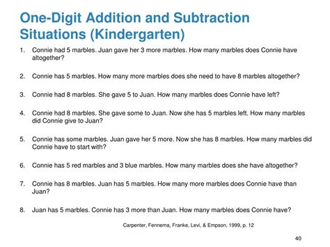 Ppt Mathematical Structures Addition And Subtraction Word Problem
