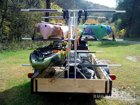 After i purchased a second canoe i modified it to hold. Build Your Own Kayak Trailer: Utility Trailer Conversion | Simplified Building