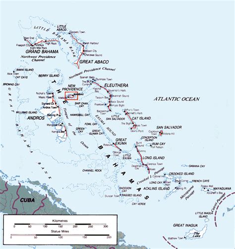 Detailed Map Of Bahamas Bahamas North America Mapsland Maps Of