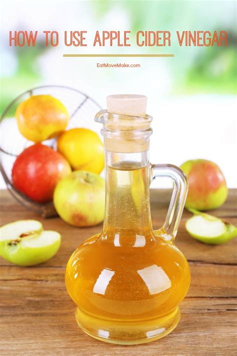 So, it is also used to treat wounds. How To Use Apple Cider Vinegar - Eat Move Make