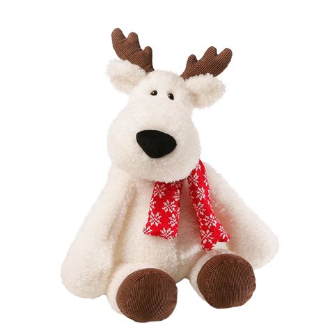 Aspen Reindeer Holiday Stuffed Animal Plush Aspen Reindeer With Red