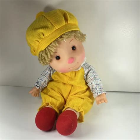 Vintage Komfy Kids Boy Ice Cream Doll Yellow Outfit With Hat 1499