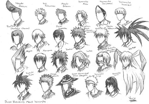 The anime boy hairstyles come with a lot of creative thinking outside the box. Buso Renkin's hairstyles by Varjostaja | Anime hairstyles male