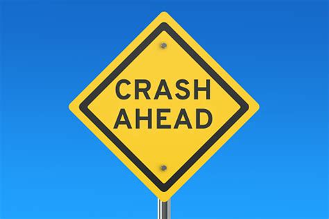 Crash Ahead Road Sign Stock Photo Download Image Now Istock