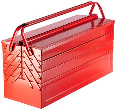 Laser Tool Bestseller Red Metal Toolbox Tool Box Cantilever 7 Tray