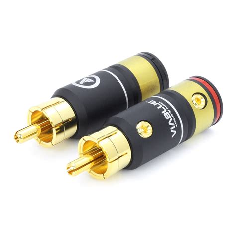 Advices VIABLUE T S SOLDER Gold Plated RCA Connectors Ø mm Pair