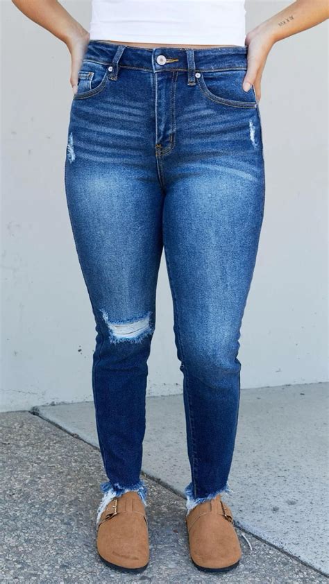 Kancan Carly Full Size High Rise Cropped Skinny Jeans Artofit