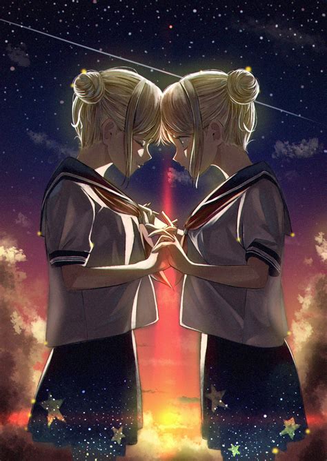 Wallpaper Anime Girls Original Characters Twins Two Women Artwork