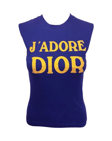 Christian Dior Jadore Dior Logo Print Tank Top Fruit Vintage