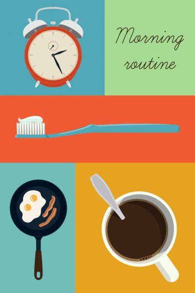 Morning Routine Vector Art Stock Images Depositphotos