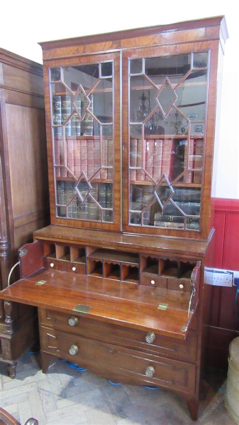 Antique Victorian Mahogany Secretaire Bookcase Antiques Atlas