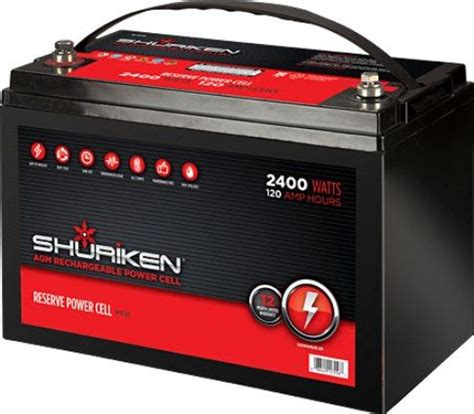 Fully charged automotive batteries should measure at 12.6 volts or above. Shuriken SK-BT120 Car Battery Power Cell, 2400 Watts, 120 ...