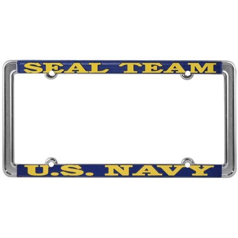 Us Navy Seals Team Thin Rim License Plate Frame Us Navy License Plate Frames Priorservice Com