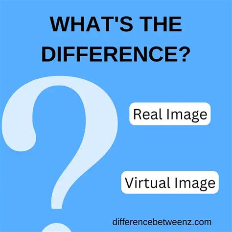 Difference Between Real Image And Virtual Image Difference Betweenz