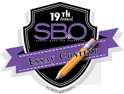 Essay Contest - SBO | Essay contests, Essay, Scholarships